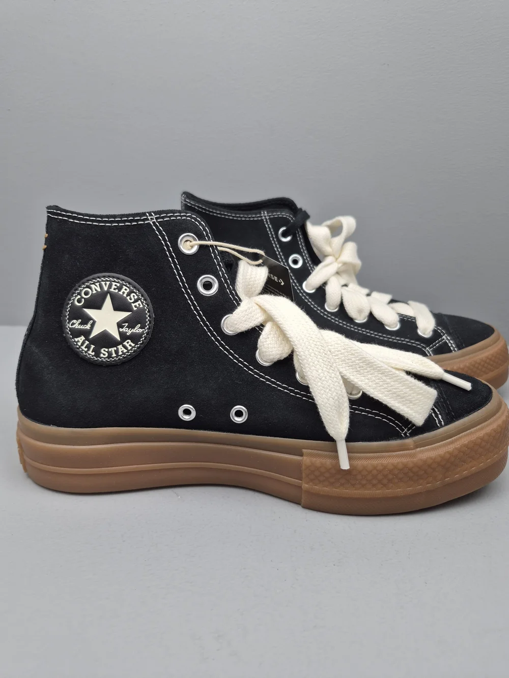 Converse Chuck Taylor All Star Lift Platform High Top Black W sz 8.5 A10460C W - Picture 5 of 10
